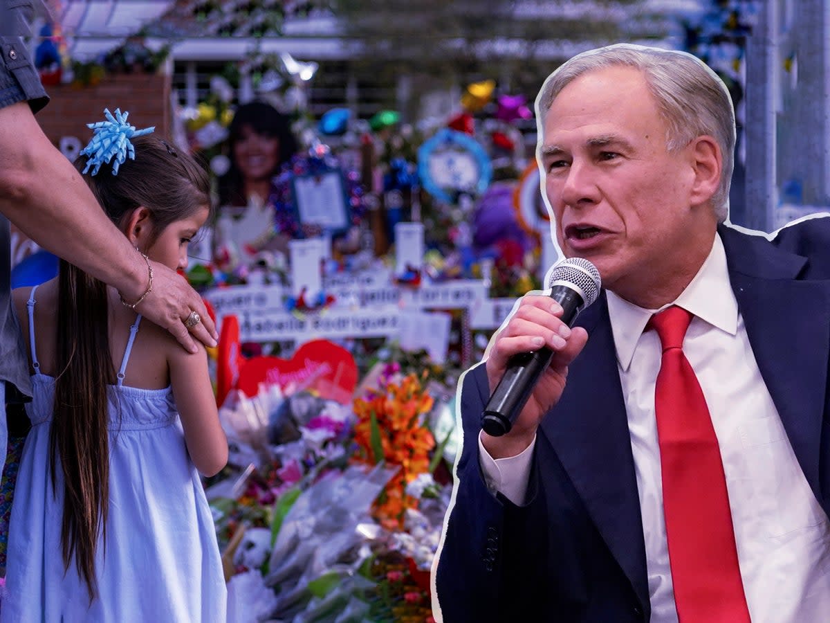 Greg Abbott was slammed for his actions or inactions after Uvalde  (Getty)