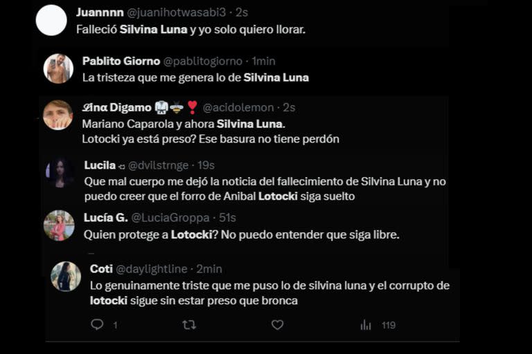 Despidieron a Silvina Luna con un contundente pedido de justicia (Captura Twitter)