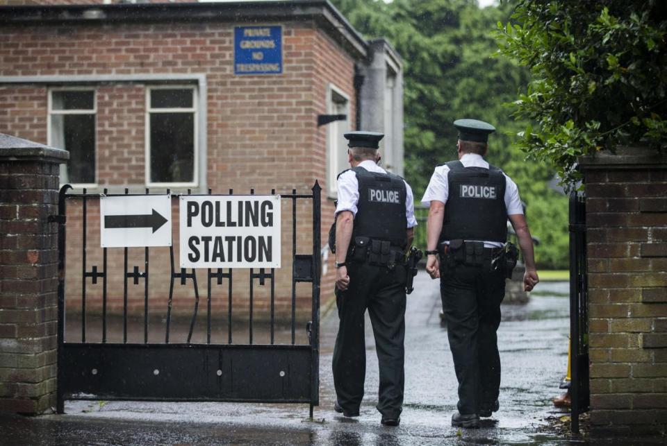 Security has been tightened across the UK on polling day following recent terror attacks (PA)