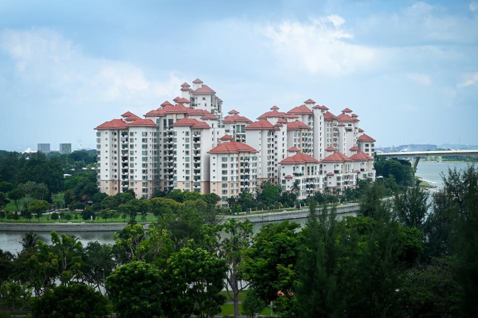 A general view of the Costa Rhu condominium complex is seen in Singapore on July 16, 2021. (Photo by Roslan RAHMAN / AFP) (Photo by ROSLAN RAHMAN/AFP via Getty Images)