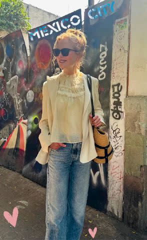 <p>Nicole Kidman/Instagram</p> Nicole Kidman in Mexico City