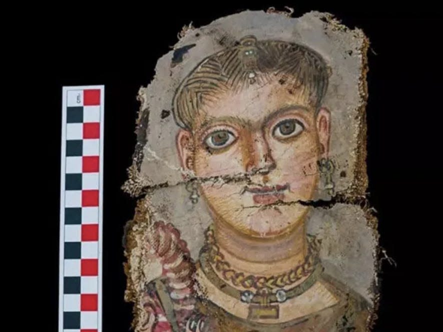 One portrait of a mummy discovered