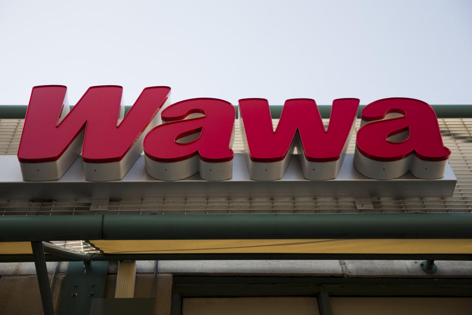 Photograph of a Wawa storefront in Philadelphia. Game 4 of the 2022 World Series was tough for Phillies fans and Wawa. (AP Photo/Matt Rourke)