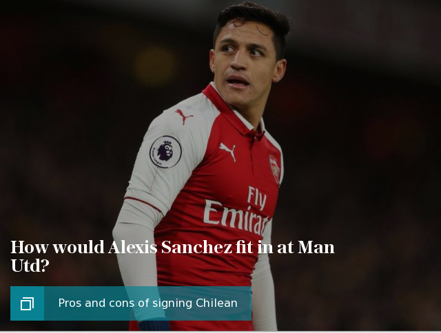 How would Alexis Sanchez fit in at Manchester United, and who loses out most?