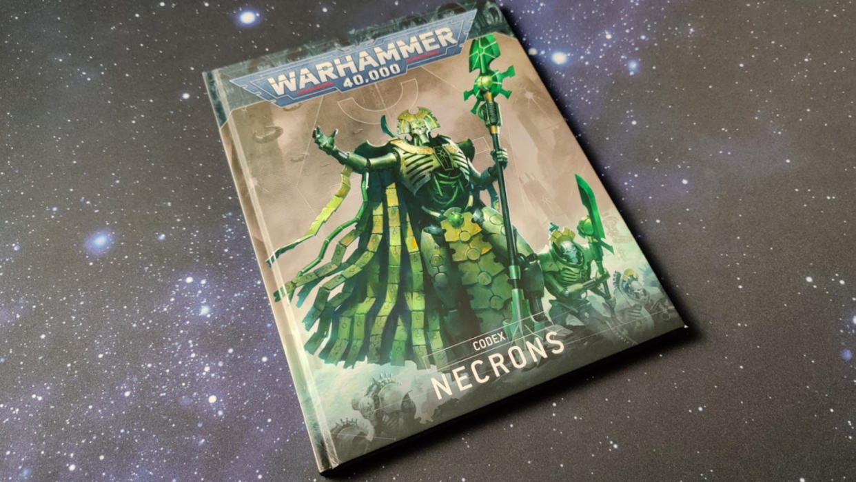  Codex: Necrons on a starry background. 