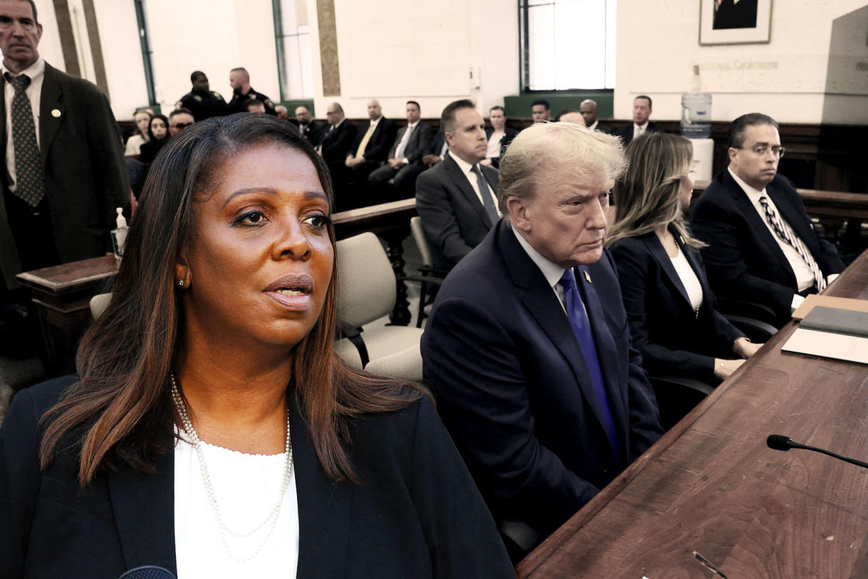 Letitia James; Donald Trump Photo illustration by Salon/Getty Images