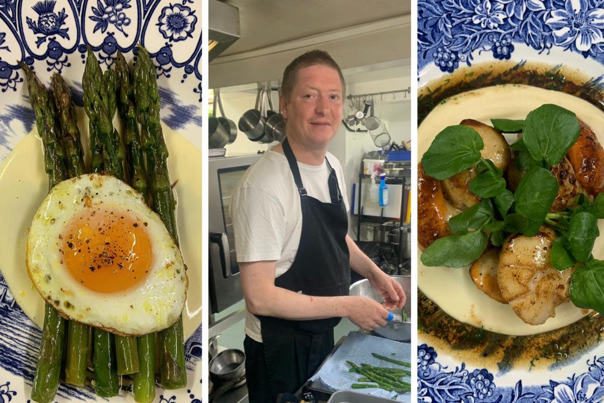 Reece Taylor serves up culinary delights at The Brushmakers Arms in Upham <i>(Image: The Brushmakers Arms)</i>