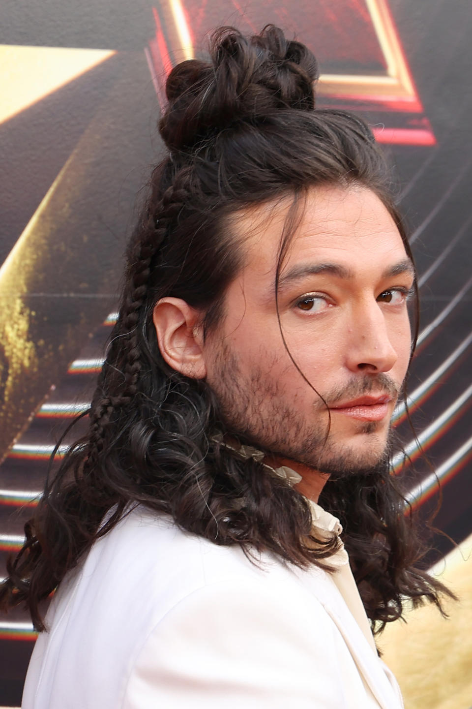 Closeup of Ezra Miller