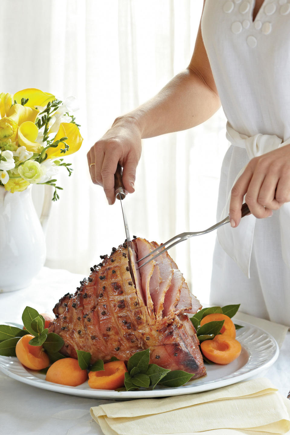 Brown Sugar-Bourbon-Glazed Ham