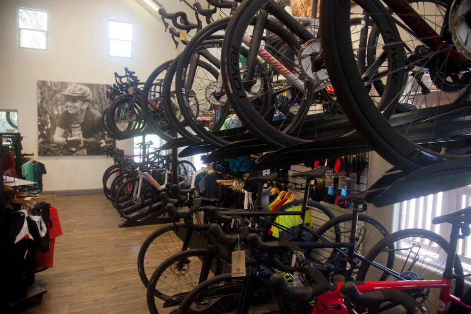 The Red Rock Bicycle Company in St. George, Utah, is one of the many bike shops seeing an influx in bike riders in recent months.
