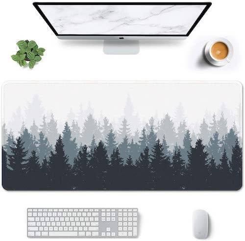 RGB Gaming Mouse Pad, TSV Large Extended Thick LED Mouse Pad Mat with 9 Lighting Modes, Anti-Slip Waterproof Oversized Computer Keyboard Desktop Pad