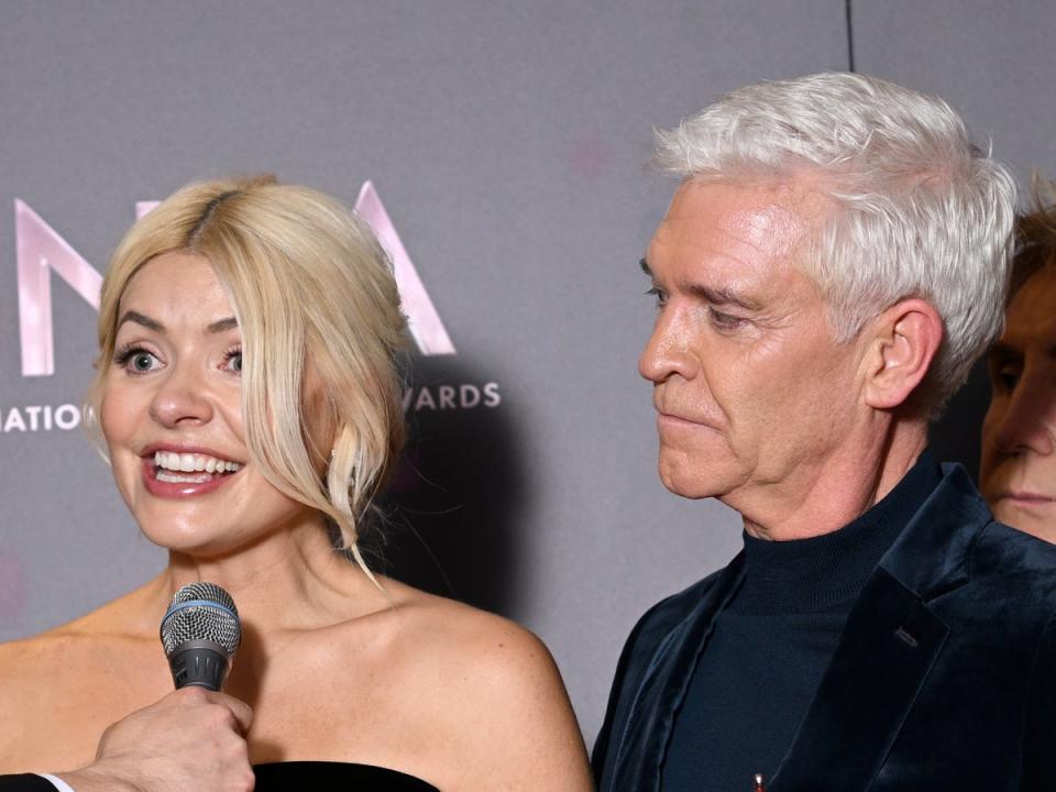 Holly Willoughby and Phillip Schofield at the 2022 NTA Awards (Gareth Cattermole/Getty Images)