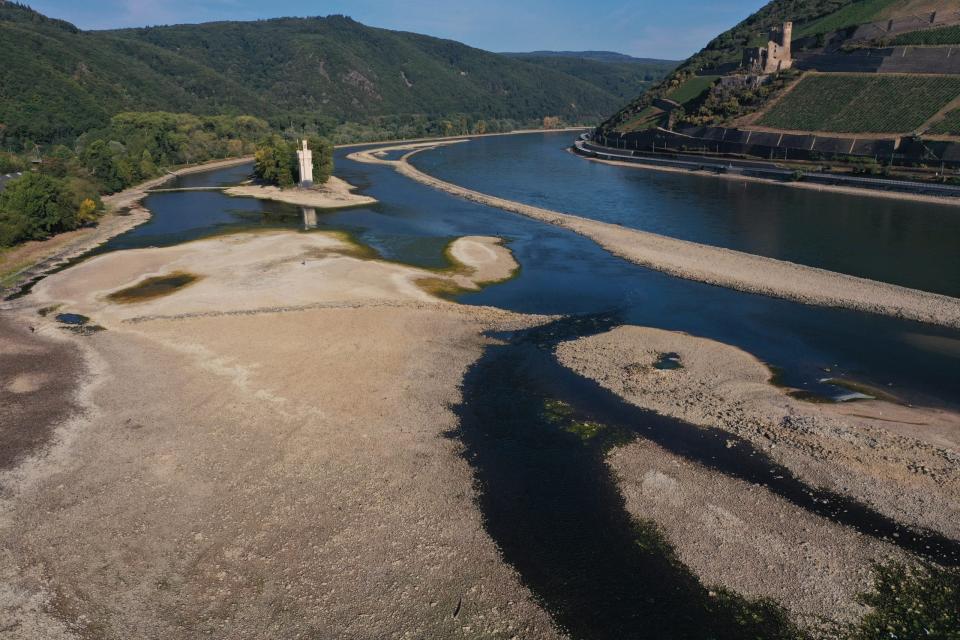 Vor allem den Süden Deutschlands trifft das Niedrigwasser, weil Rohstoffe nur bedingt dorthin befördert werden können. - Copyright: Picture Alliance