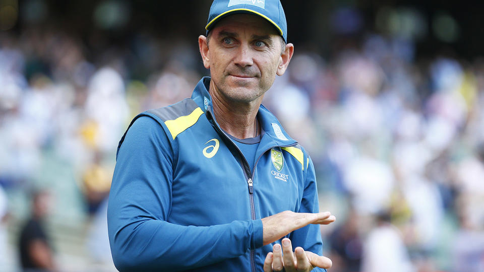 Justin Langer, pictured here after Australia's win over New Zealand at the MCG.