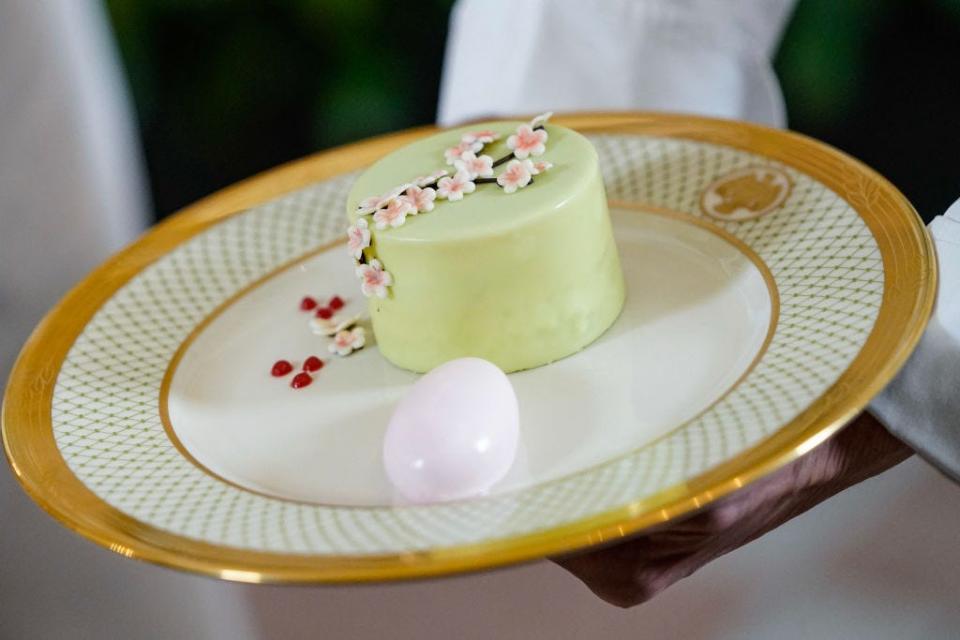 A dessert at the Japan White House state dinner preview