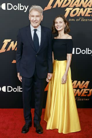 <p>Emma McIntyre/GA/The Hollywood Reporter via Getty</p> Harrison Ford and Calista Flockhart