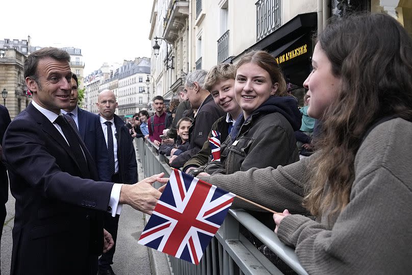 French President Emmanuel Macron at the Elysee Palace