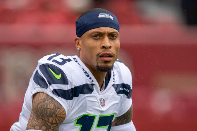 Seattle Seahawks safety Josh Jones (13) looks on during an NFL football  game against the Las