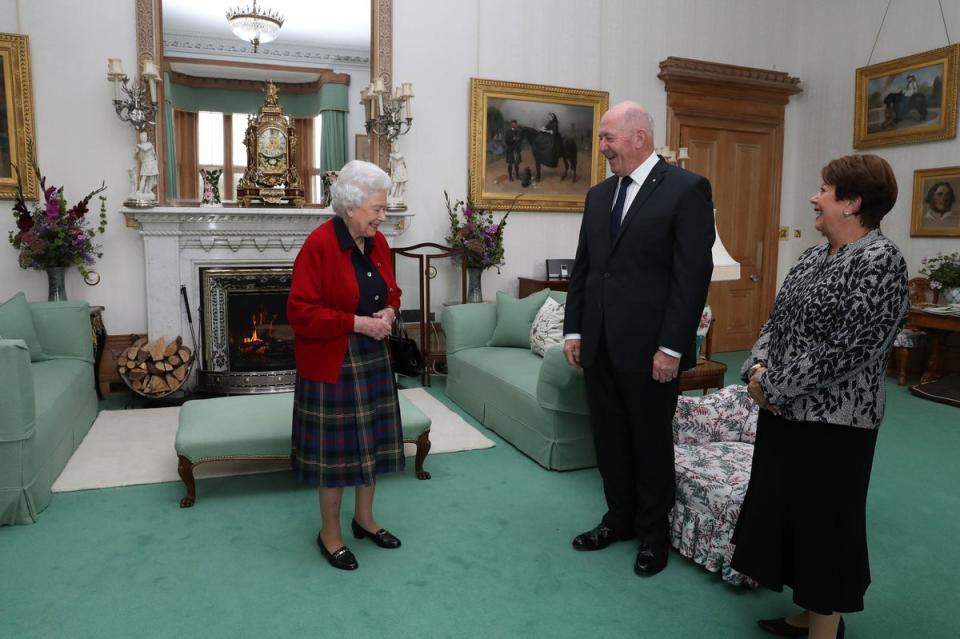 The Queen in the Drawing Room at Balmoral Castle where the audiences will take place (Andrew Milligan/PA) (PA Archive)