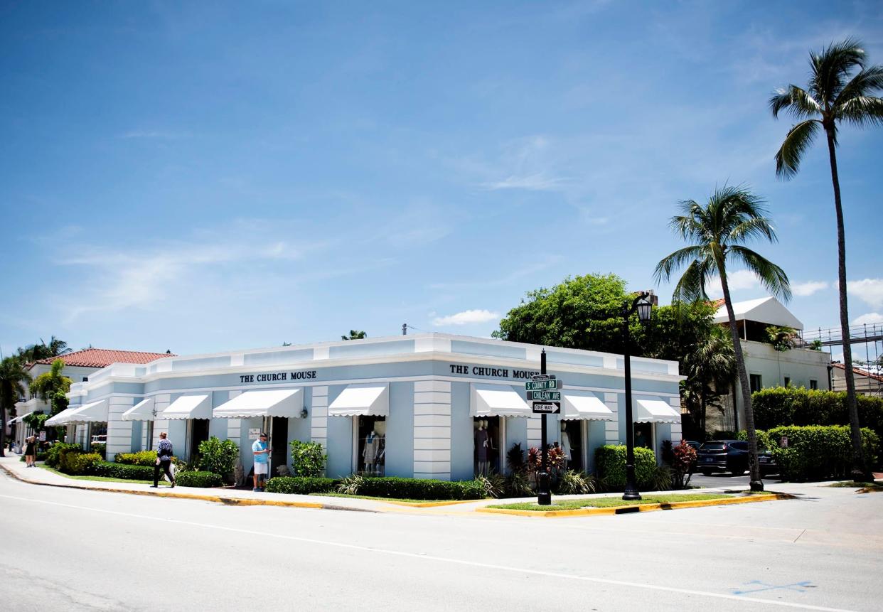 The building that houses the Church Mouse thrift store at 376 S. County Road is one of nine commercial buildings in Palm Beach that will be considered for landmarks designation this season. The Georgian Revival structure was designed by renowned architect John Volk in 1936.