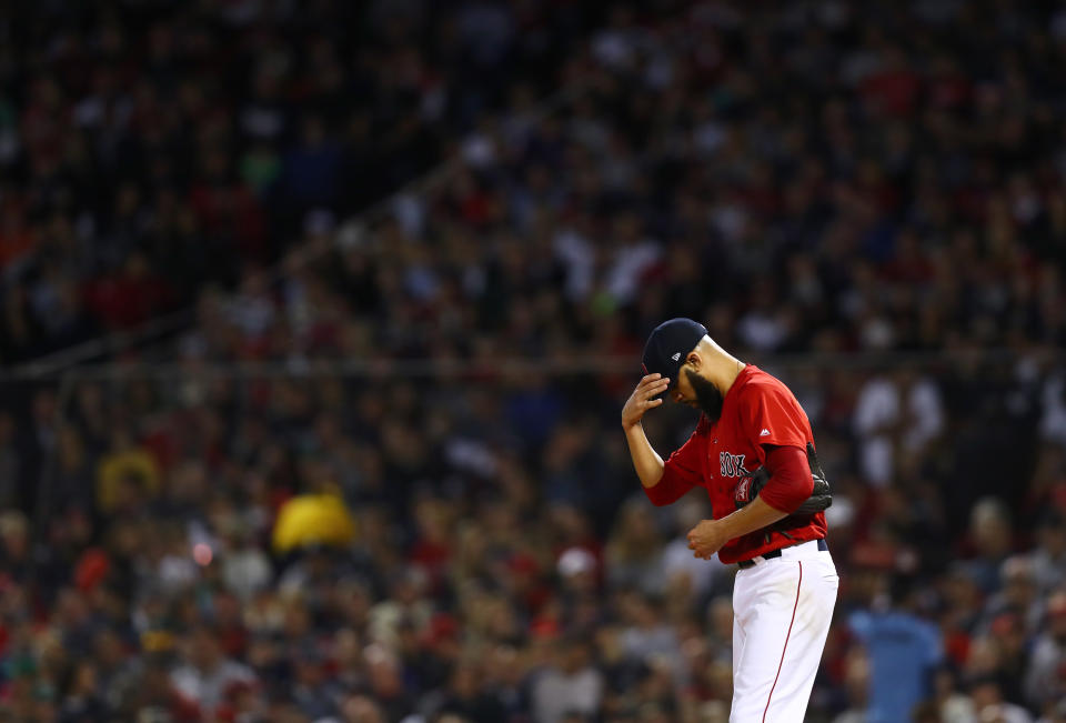 Yankees fans gave Red Sox pitcher David Price — who has long struggled in the postseason — a standing ovation ahead of their ALDS Game 3 matchup on Monday night at Yankee Stadium. (Getty Images)