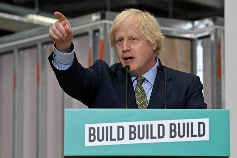 Prime minister Boris Johnson said tech hubs are 'supercharging post-pandemic economy.' Photo: Paul Ellis/Pool via Reuters