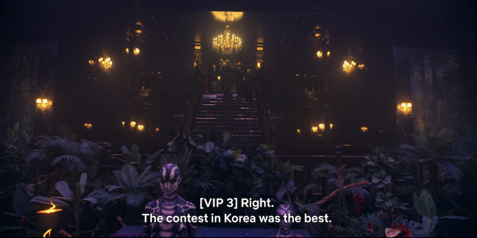 VIP 3 saying, "Right, the contest in Korea was the best"