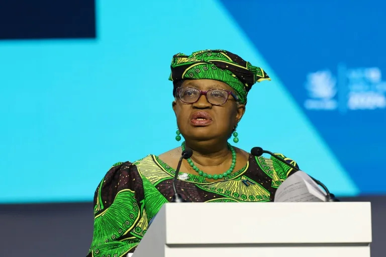 WTO chief Ngozi Okonjo-Iweala said the world was in a tough place as 'uncertainty and instability are everywhere' (Giuseppe CACACE)