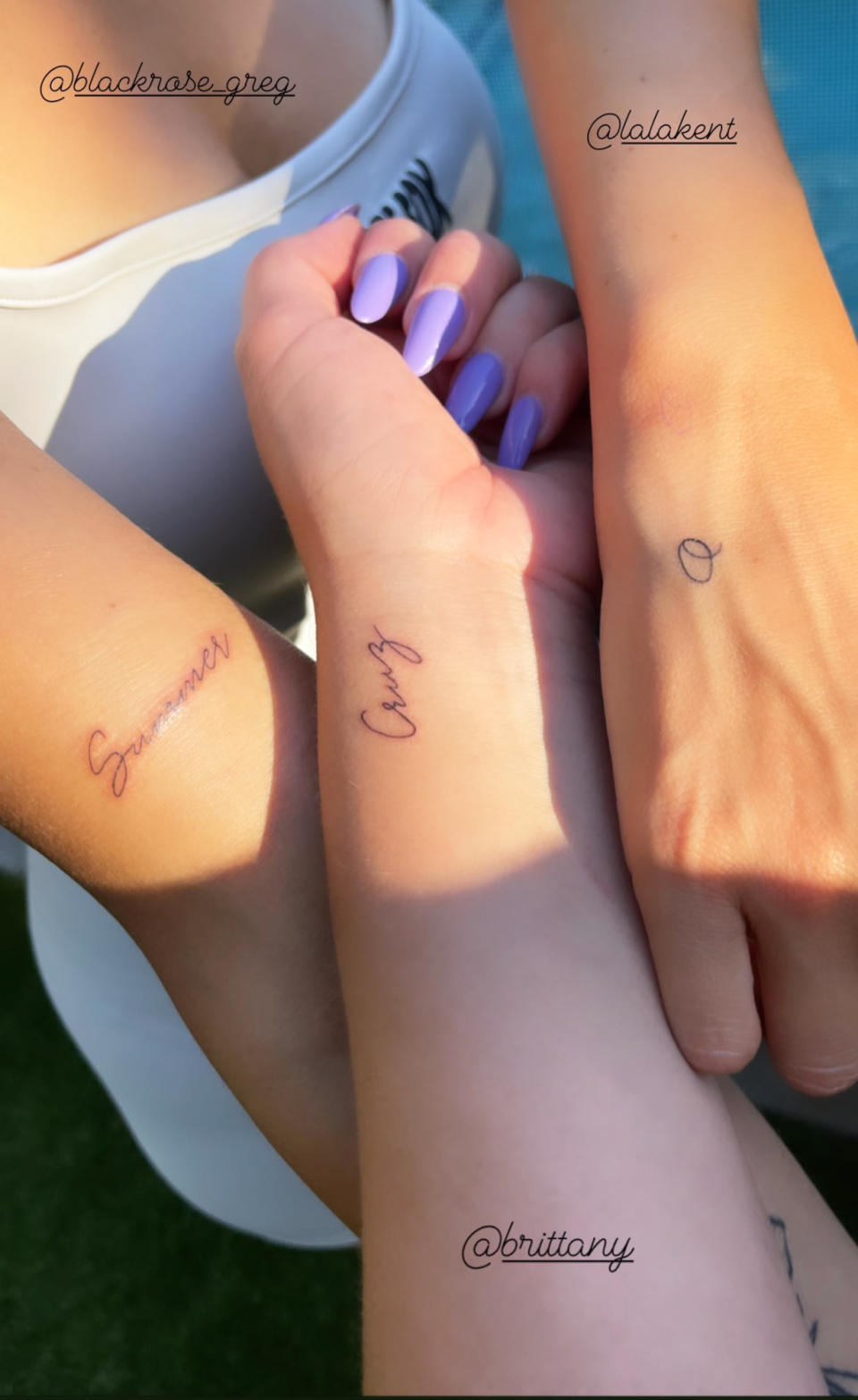 Pump Rules Lala Kent Scheana Shay and Brittany Cartwright Honor Their Kids With Matching Tattoos