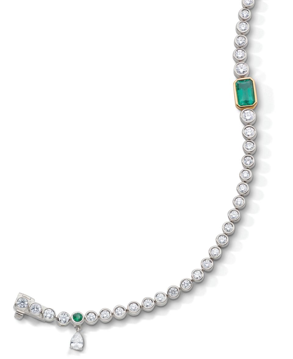 From the Chris Evert tennis bracelet collection in conjunction with Monica Rich Kosann.