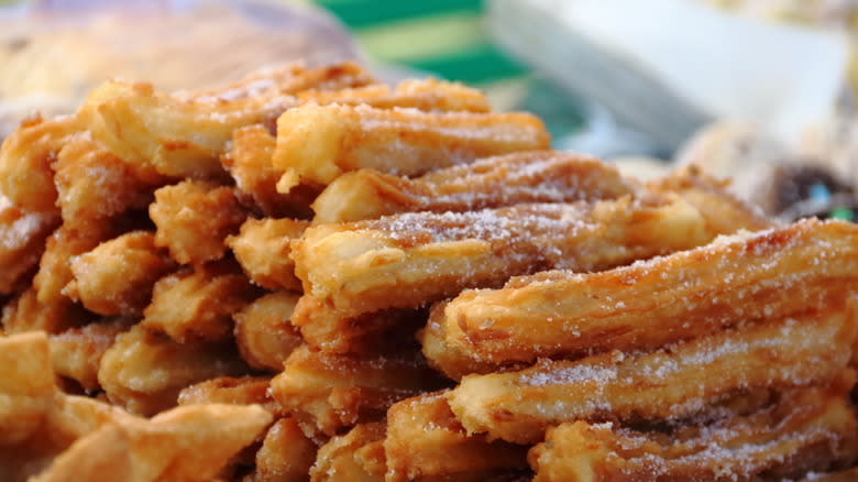 Churros with powdered sugar