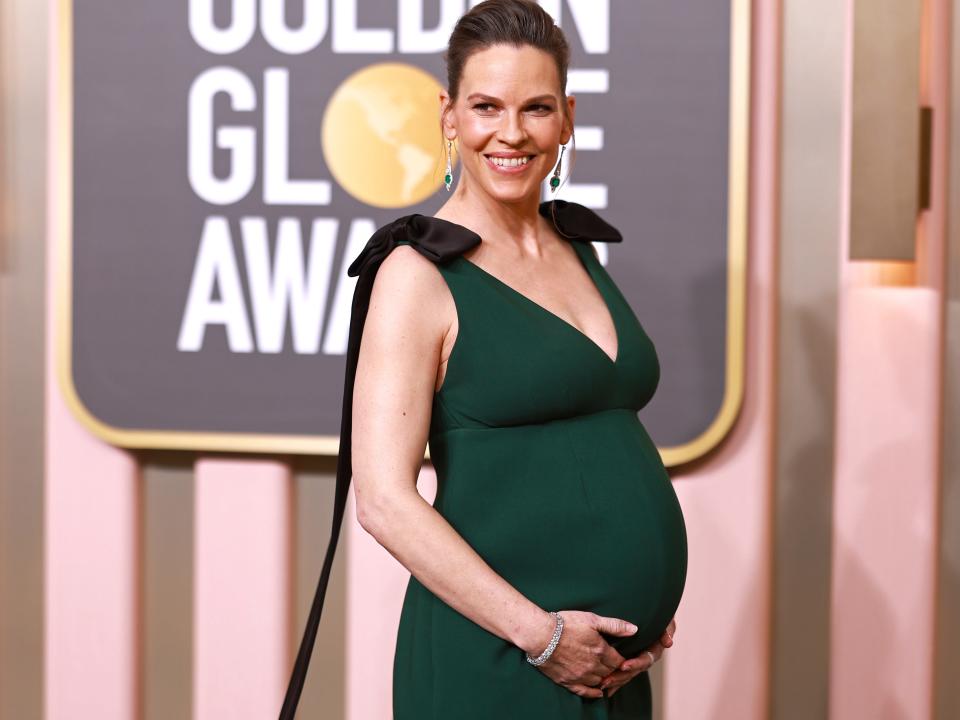 Hilary Swank attends the 80th Annual Golden Globe Awards at The Beverly Hilton on January 10, 2023