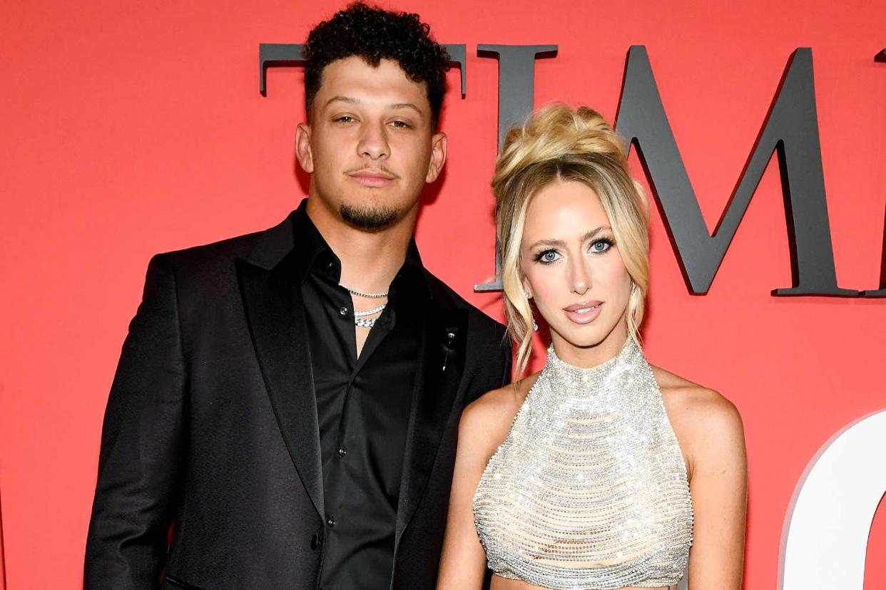 <p>Kristina Bumphrey/Variety via Getty</p> Patrick Mahomes and Brittany Mahomes at the 2024 TIME100 Gala held at Jazz at Lincoln Center on April 25, 2024 in New York City.