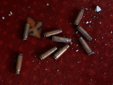 Bullets are seen after Taliban attacked the house of an Afghan member of parliament, last night in Kabul, Afghanistan December 22, 2016. REUTERS/Omar Sobhani