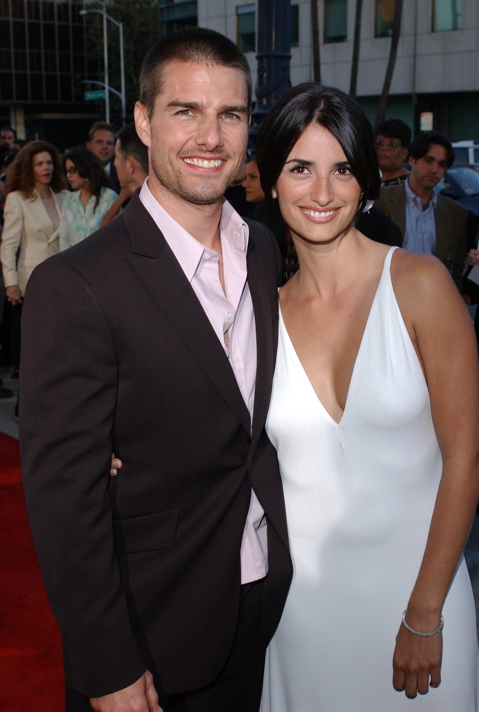 Tom Cruise and Penelope Cruz dated after filming Vanilla Sky together in 2000. Photo: Getty