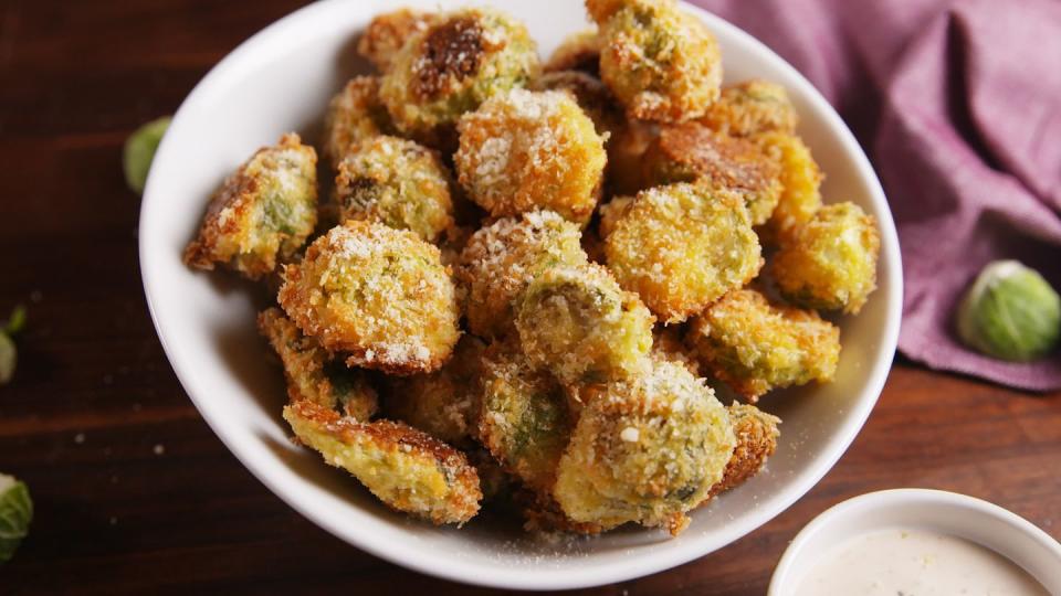 Parmesan Crusted Brussels Sprouts