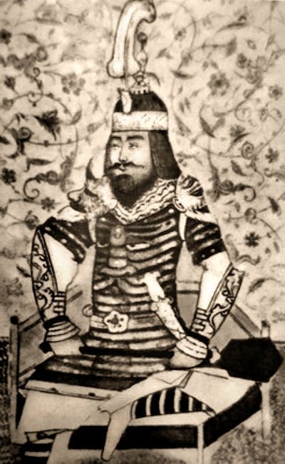 Retrato del líder militar y político turco-mongol Tamerlán, también conocido como Timur.