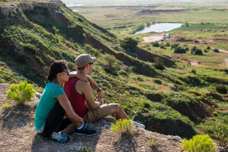 Gloss Mountain State Park is near Fairview in northwestern Oklahoma.