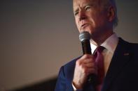 Democratic U.S. presidential candidate and former Vice President Biden speaks at the Nevada Black Legislative Caucus Black History Brunch in Las Vegas