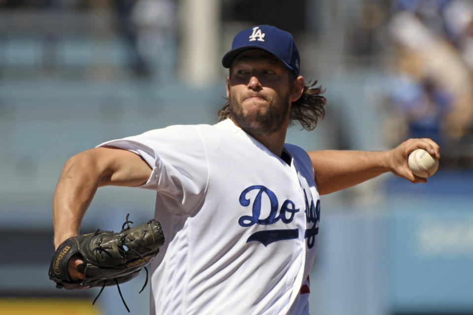 Los Angeles Dodgers pitcher Clayton Kershaw can opt-out of his deal at the end of the season. (AP)
