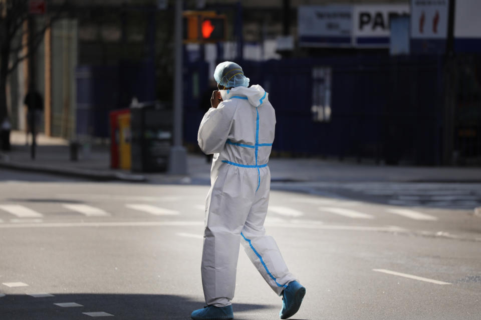 Hospitals in New York City, which has been especially hard hit by the coronavirus, are facing shortages of beds, ventilators and protective equipment for medical staff. Source: Getty