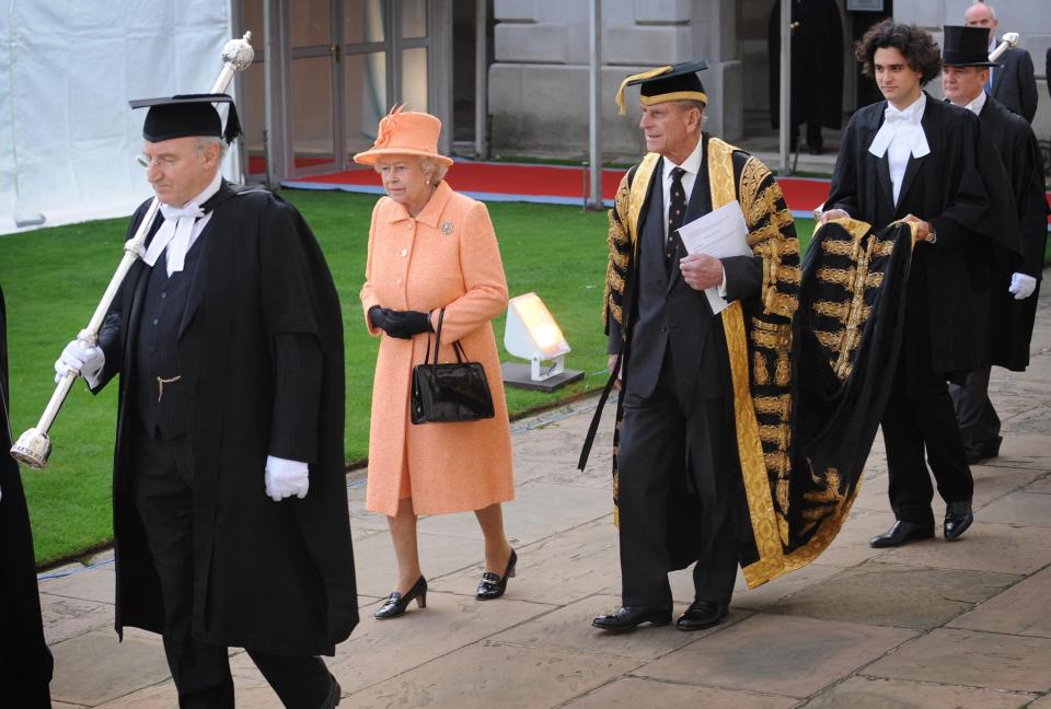 Queen Elizabeth II and Prince Philip, Duke of Edinburgh attend a service at King’s College, Cambridge (Getty Images)