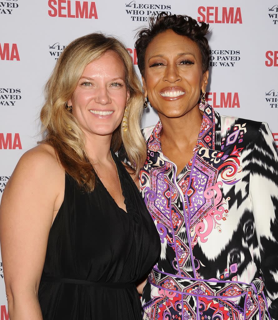 Robin Roberts on the red carpet with Amber Laign