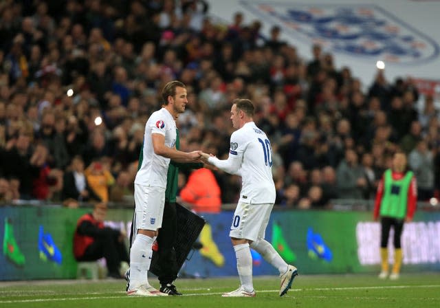 Harry Kane and Wayne Rooney