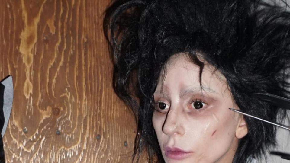 Lady Gaga's Edward Scissorhands Costume