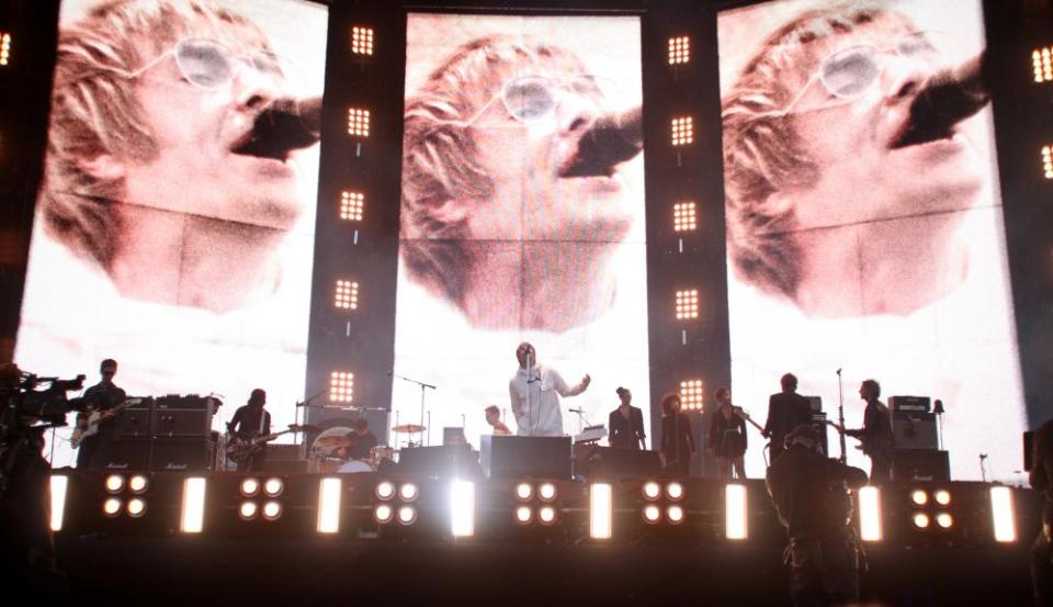 Rock’n’roll star … Liam Gallagher.