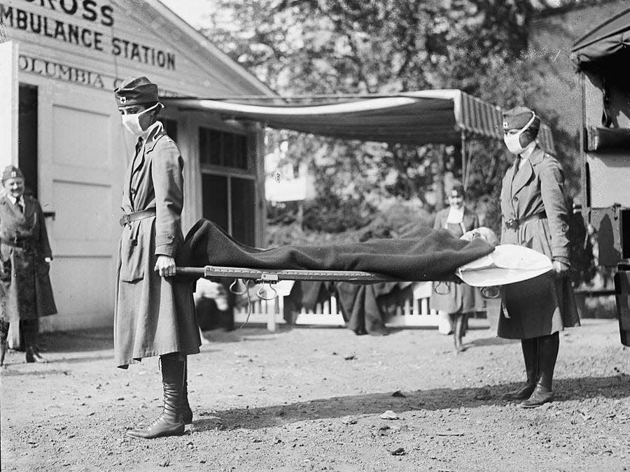  red cross, 1918 flu