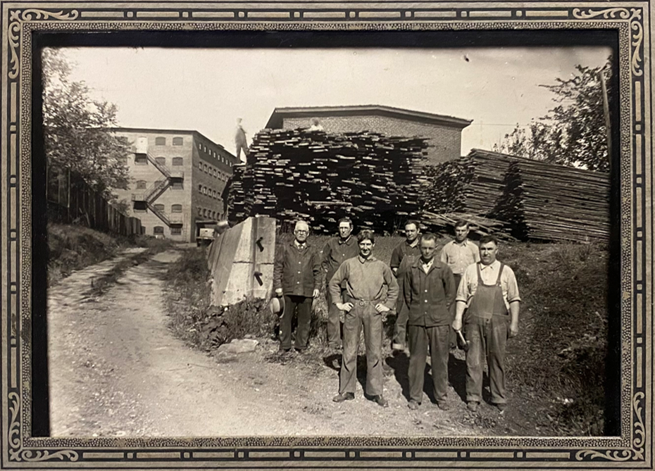 The Great Falls Bleachery and Dye Factory of Somersworth in a historic photo.