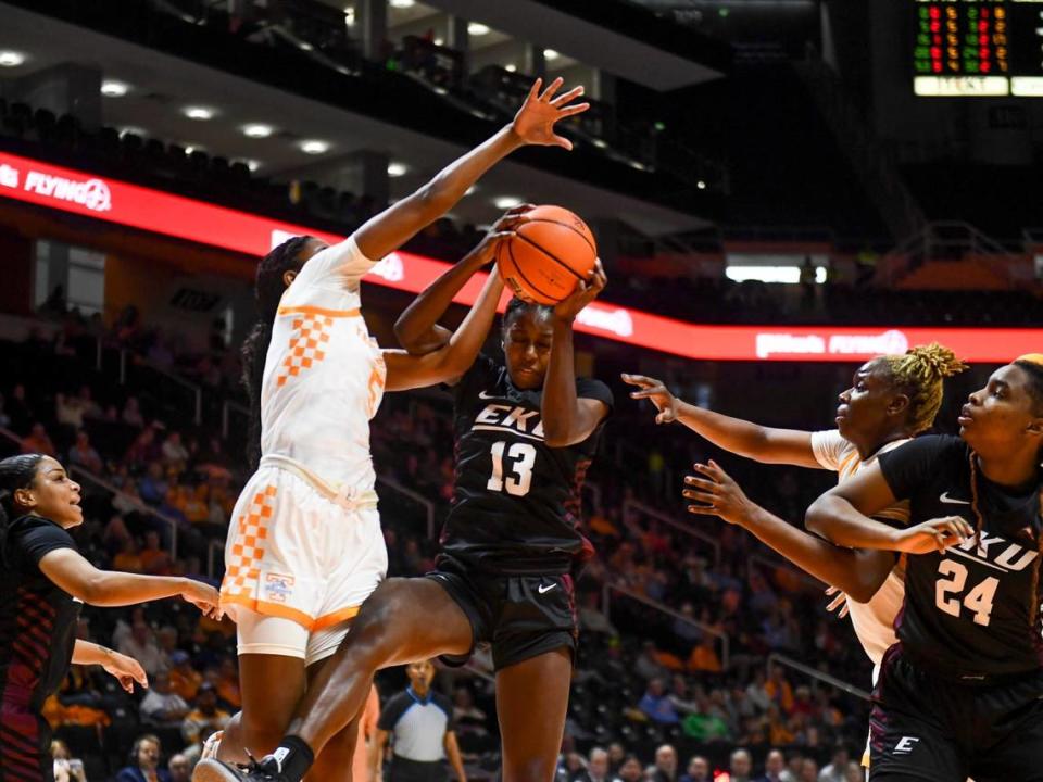 Antwainette Walker had 24 points, five rebounds, two assists and three steals in Eastern Kentucky’s 72-63 loss at Tennessee earlier this season.
