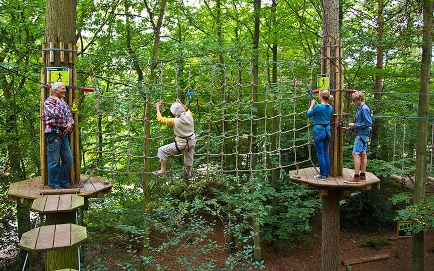 Go Ape's ropes course is fun for the whole family